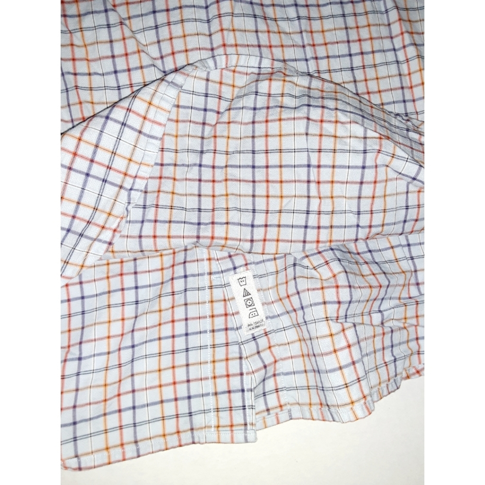 Thomas Dean Windowpane Stripe Button-Down - image 8